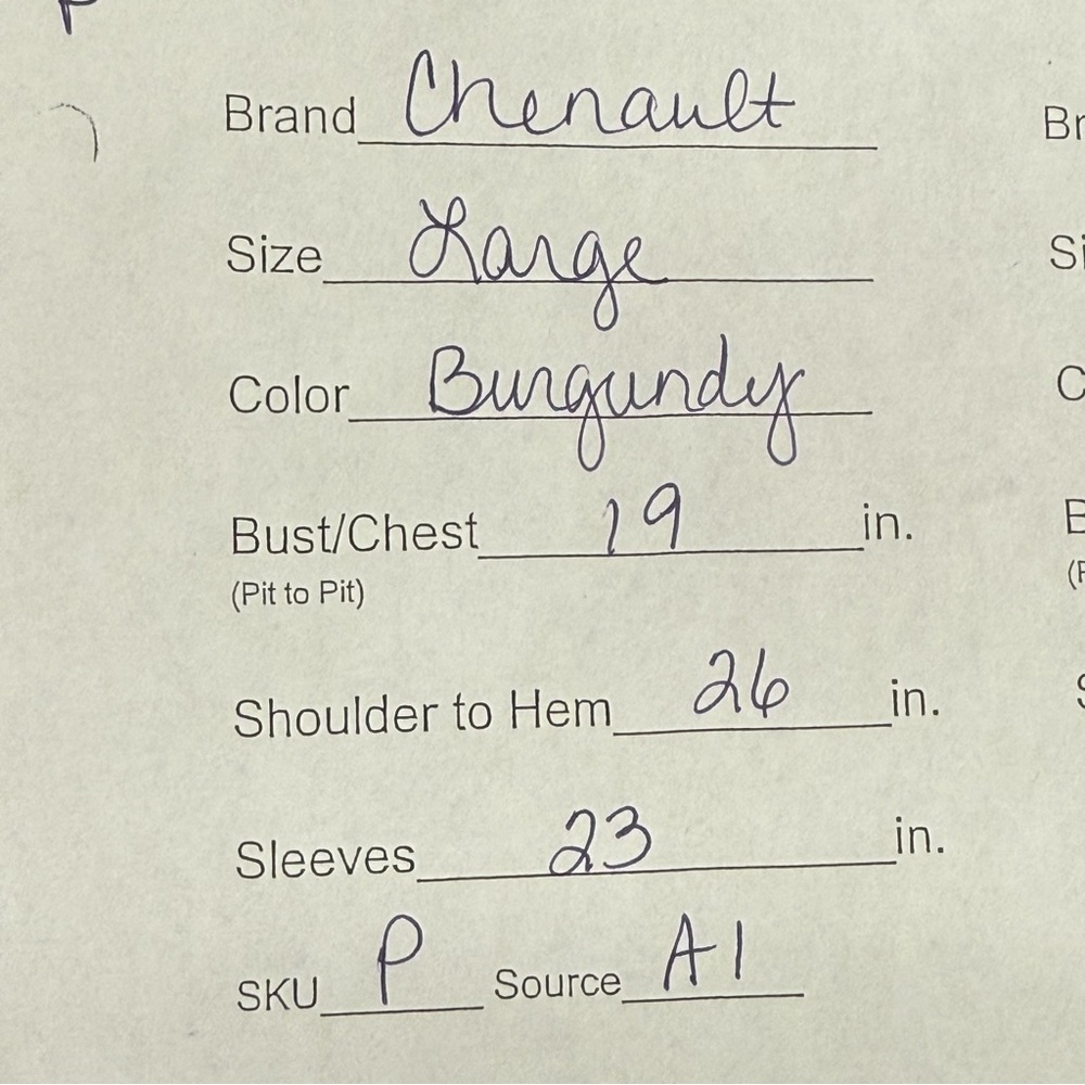 Chenault Burgundy Lace-Up Long Sleeve Textured Knit Top L Fall Winter - Picture 9 of 9